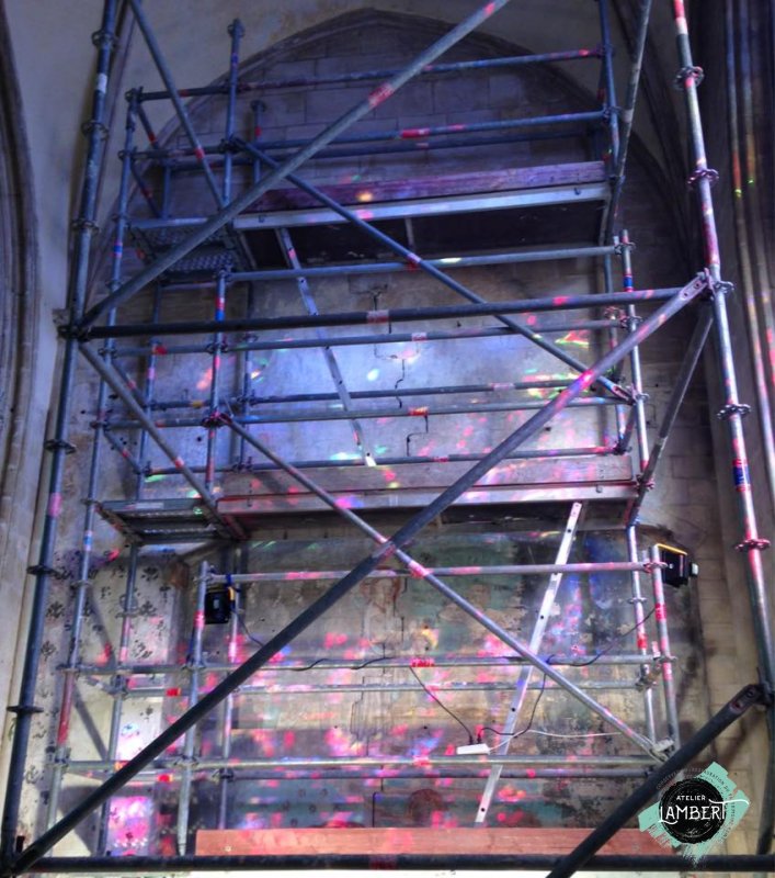 Photographie de l'oeuvre Chapelle Saint-Exupère, de Inconnu. Nature de l'intervention: Dégagement des décors. Restauration fondamentale.